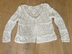 first garment for yarn salvage project