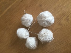 recycled yarn from yarn salvage project