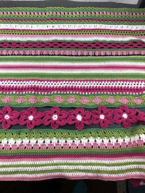 Design your own crochet sampler blanket.
