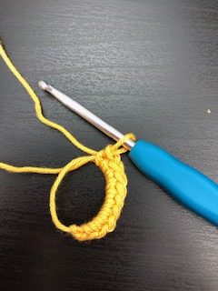 working the first round into the magic loop