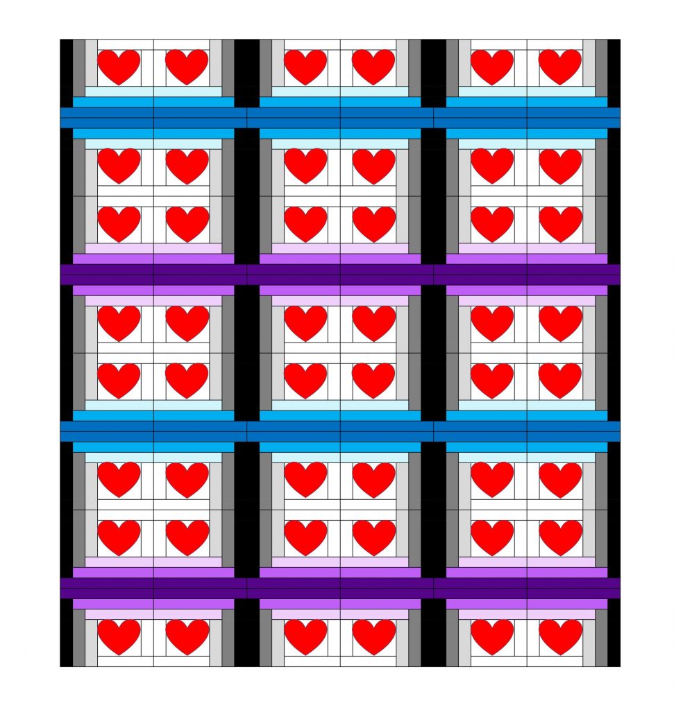 log cabin love blanket v2