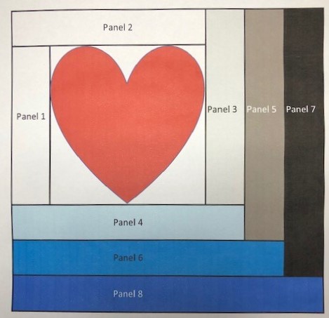 log cabin love block diagram