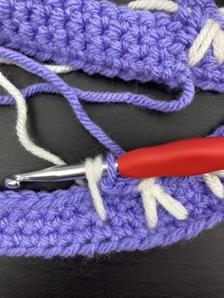 crochet bunny stitch step 3