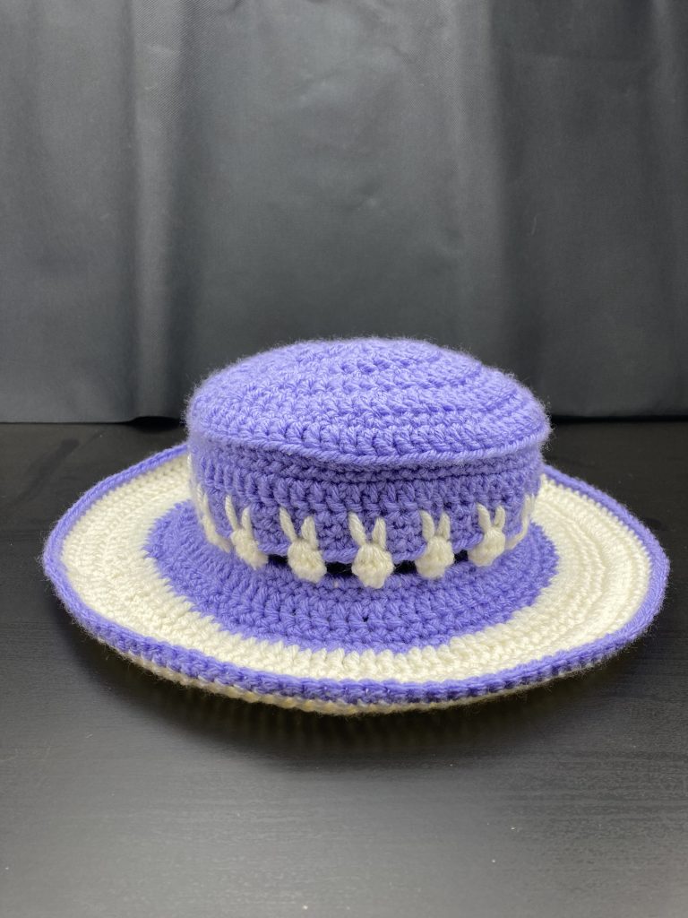 crochet bunny stitch sunhat
