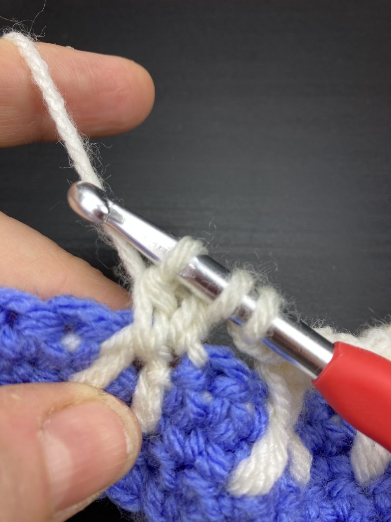 crochet bunny stitch step 14