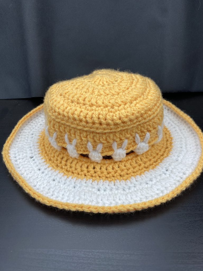crochet bunny sunhat - child size